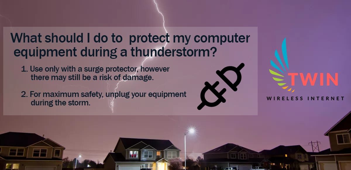 ¿Qué debe hacer para proteger su equipo durante una tormenta?